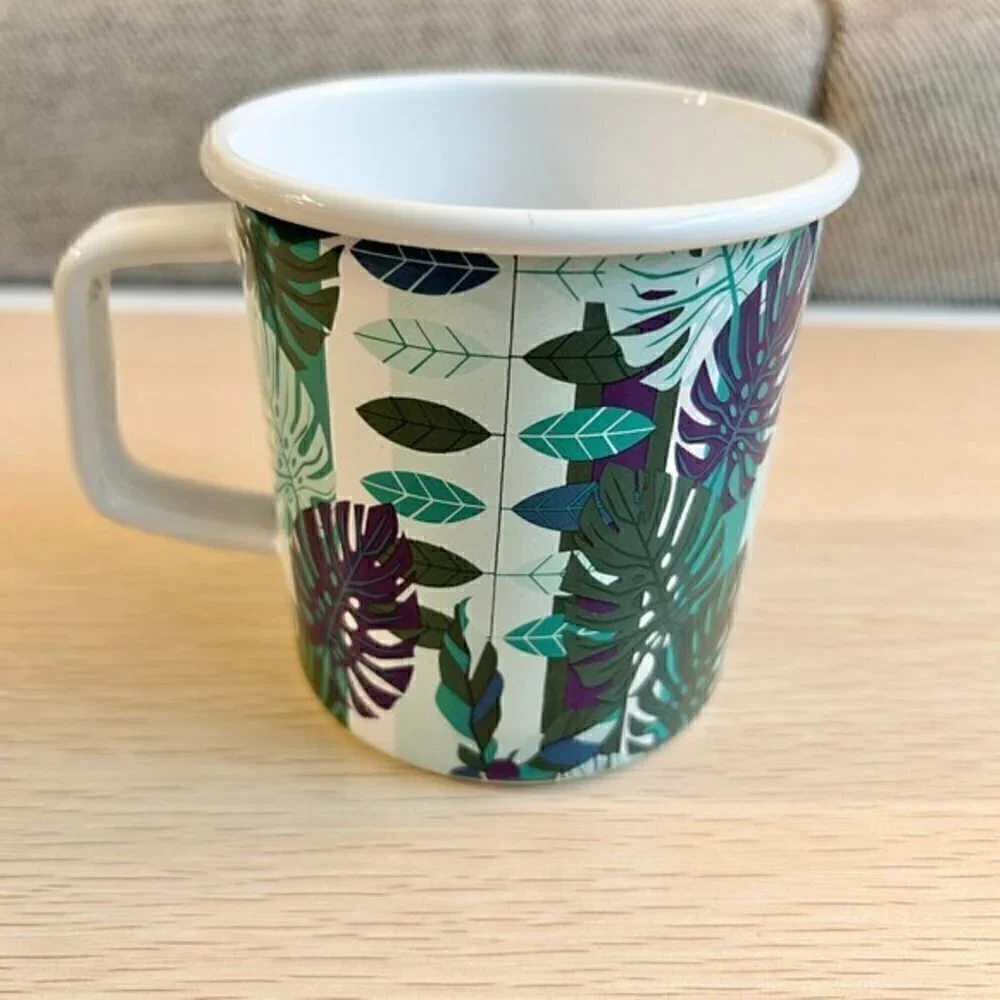 Starbucks Reserve Floral Monstera Print Coffee Mug NWT